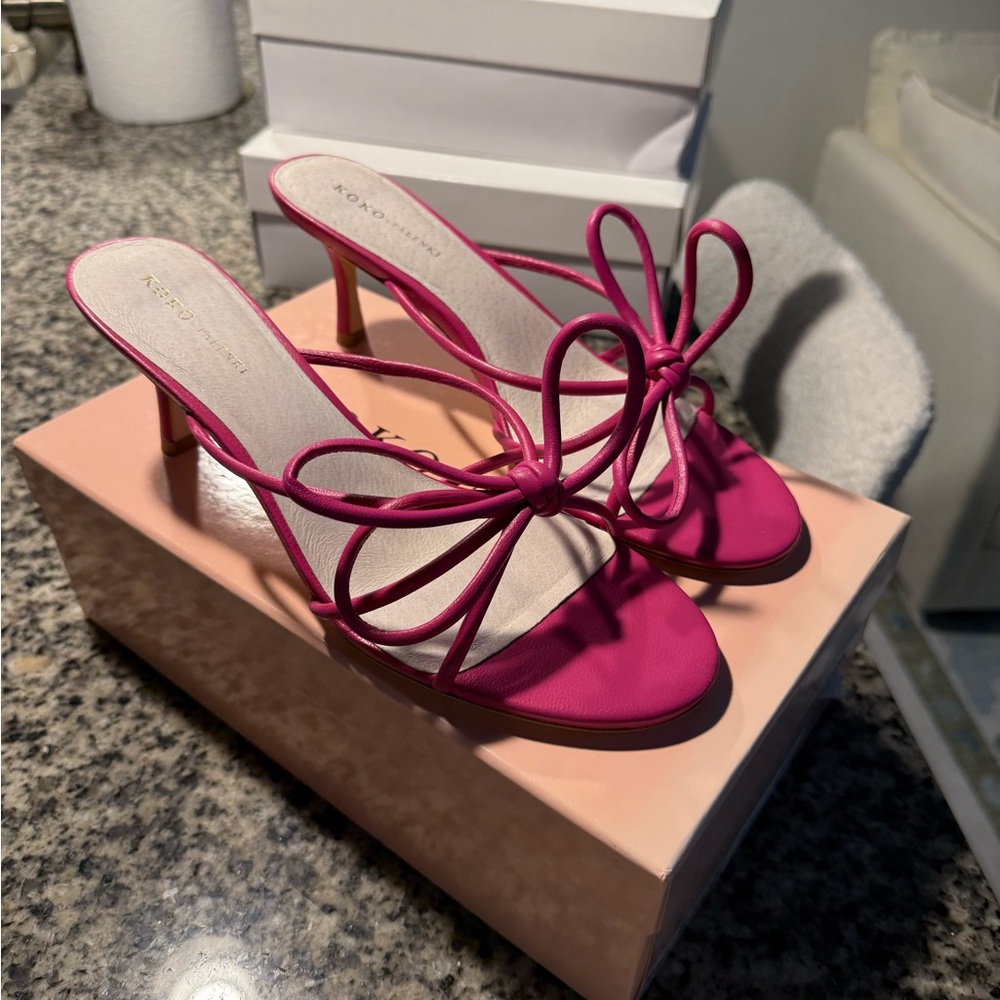 Koko and Palenki Pink Bow Heels